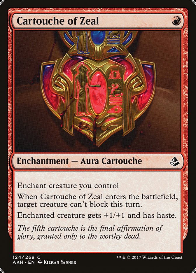Cartouche of Zeal [Amonkhet] | North Valley Games
