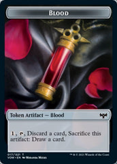 Blood // Treasure Double-Sided Token [Innistrad: Crimson Vow Tokens] | North Valley Games