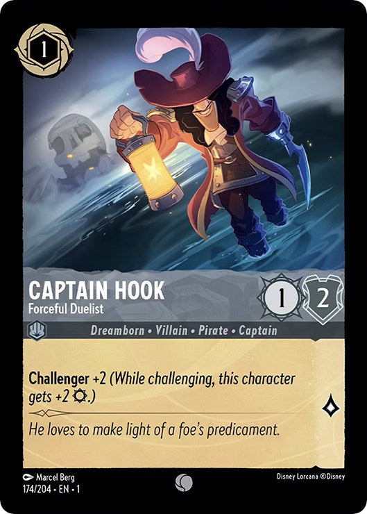 Captain Hook - Forceful Duelist (174/204) [The First Chapter] | North Valley Games