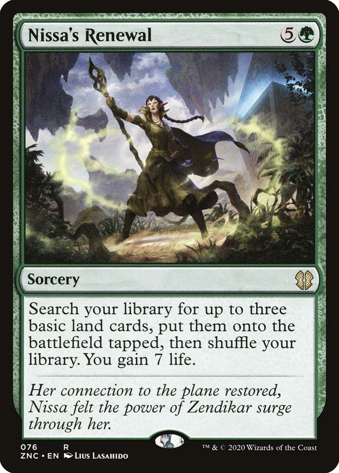 Nissa's Renewal [Zendikar Rising Commander] | North Valley Games