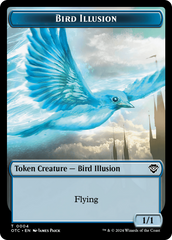 Dragon Elemental // Bird Illusion Double-Sided Token [Outlaws of Thunder Junction Commander Tokens] | North Valley Games