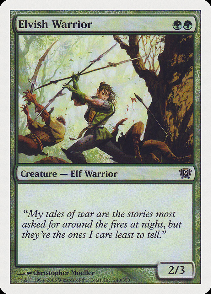 Elvish Warrior [Ninth Edition] | North Valley Games