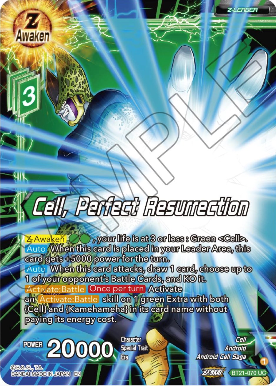 Cell, Perfect Resurrection (BT21-070) [Wild Resurgence] | North Valley Games