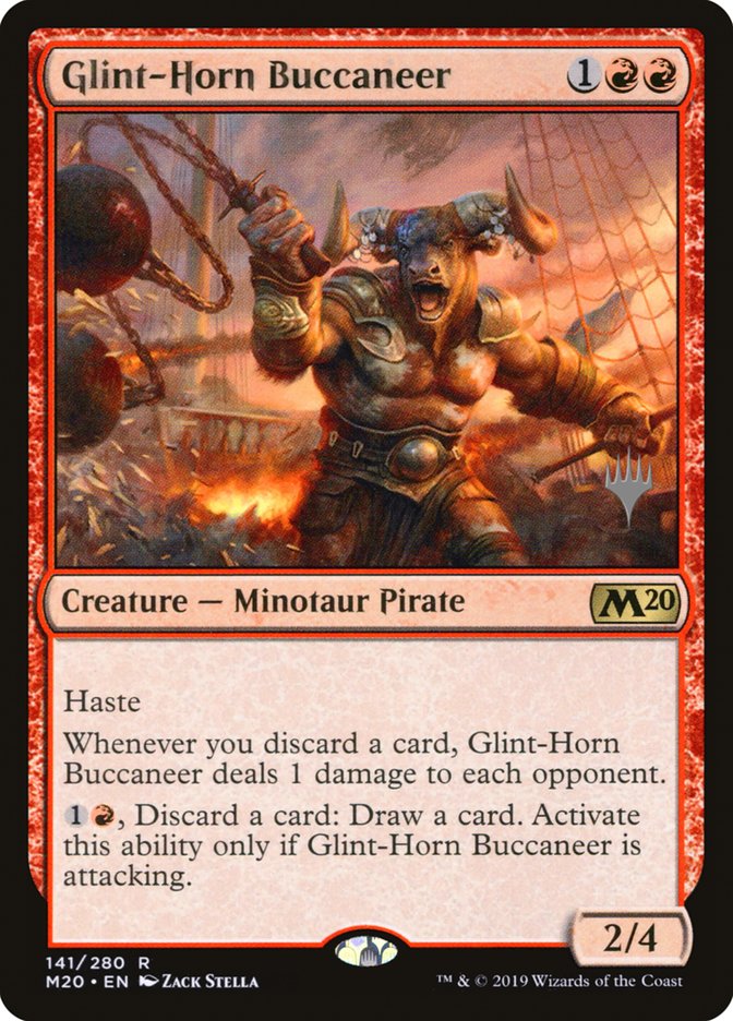Glint-Horn Buccaneer (Promo Pack) [Core Set 2020 Promos] | North Valley Games