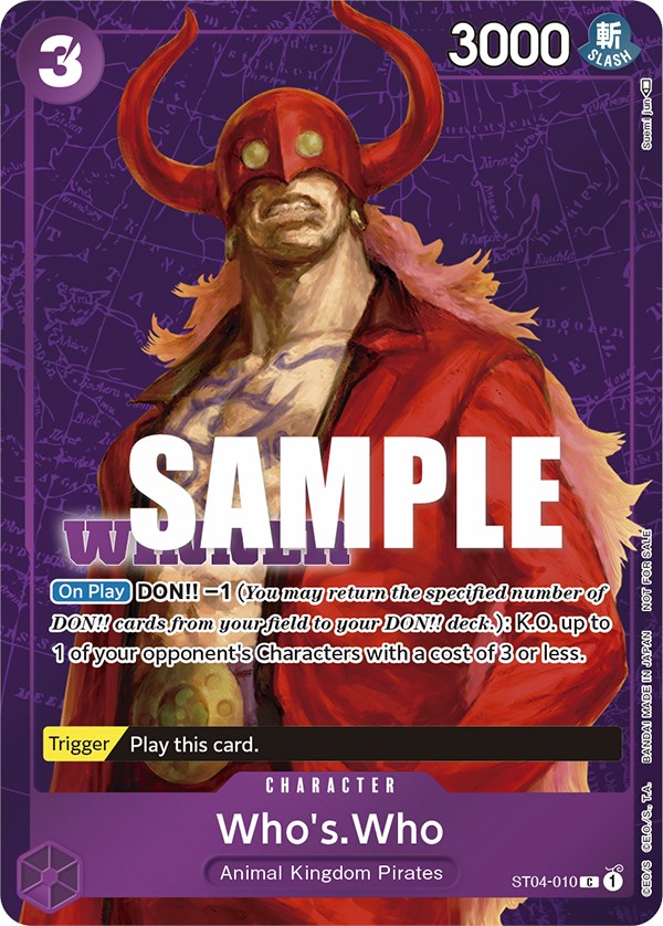 Who's.Who (Tournament Pack Vol. 3) [Winner] [One Piece Promotion Cards] | North Valley Games