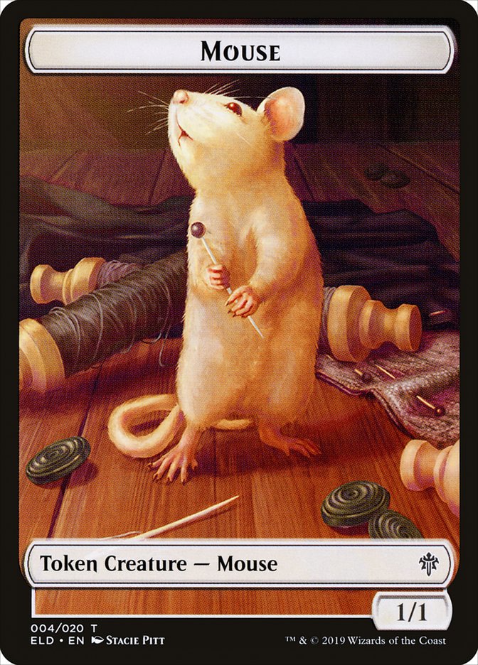 Mouse Token [Throne of Eldraine Tokens] | North Valley Games
