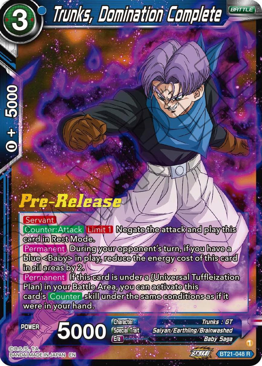 Trunks, Domination Complete (BT21-048) [Wild Resurgence Pre-Release Cards] | North Valley Games