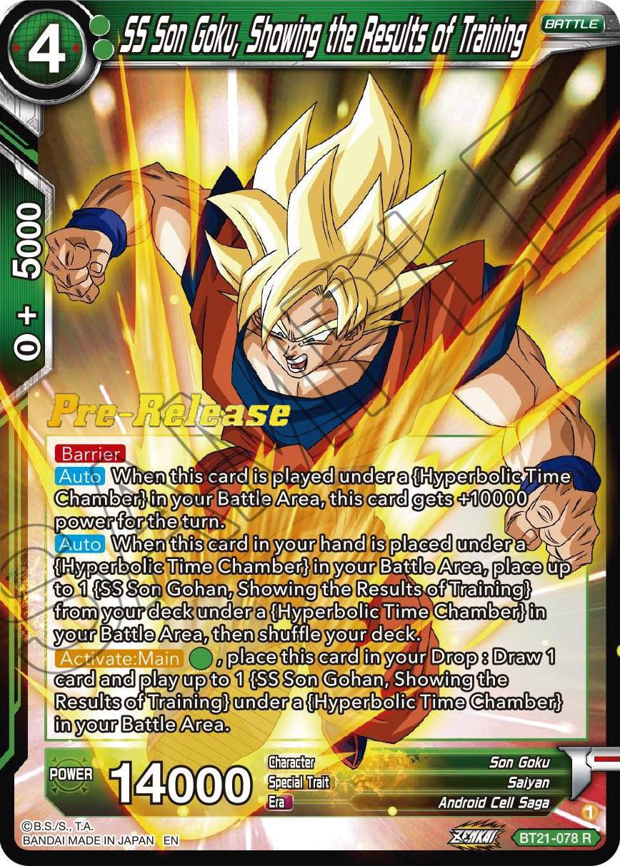 SS Son Goku, Showing the Results of Training (BT21-078) [Wild Resurgence Pre-Release Cards] | North Valley Games