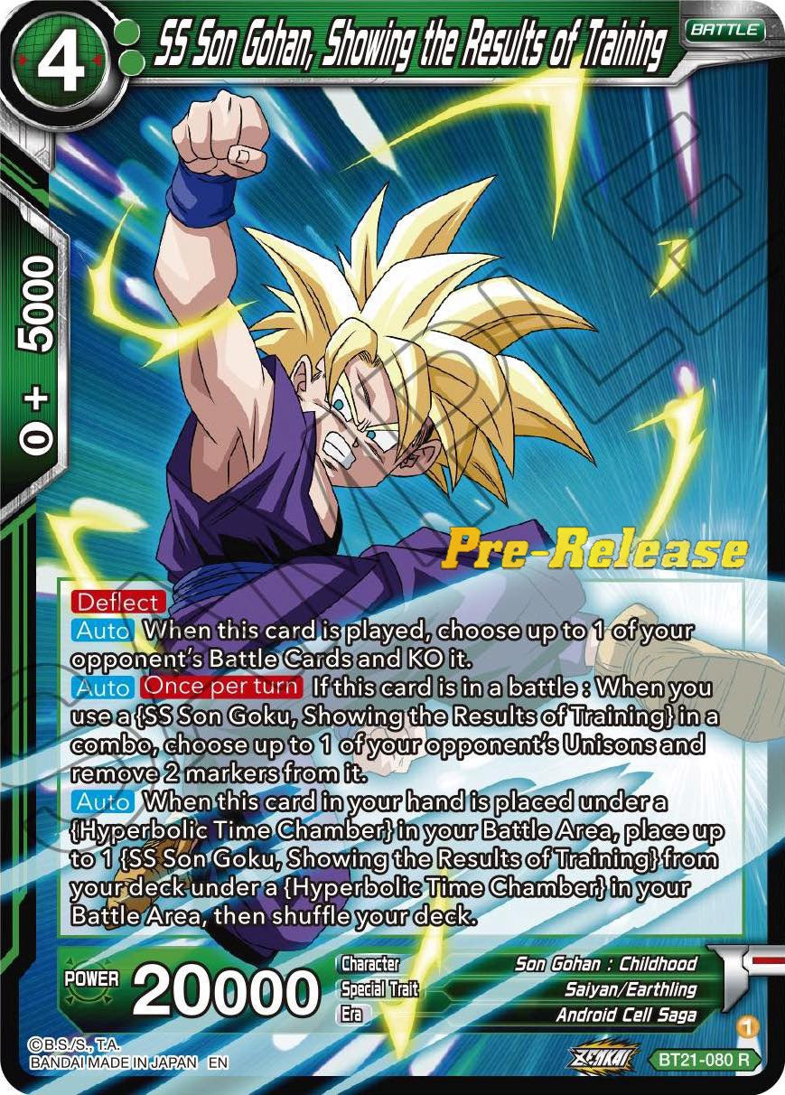 SS Son Gohan, Showing the Results of Training (BT21-080) [Wild Resurgence Pre-Release Cards] | North Valley Games