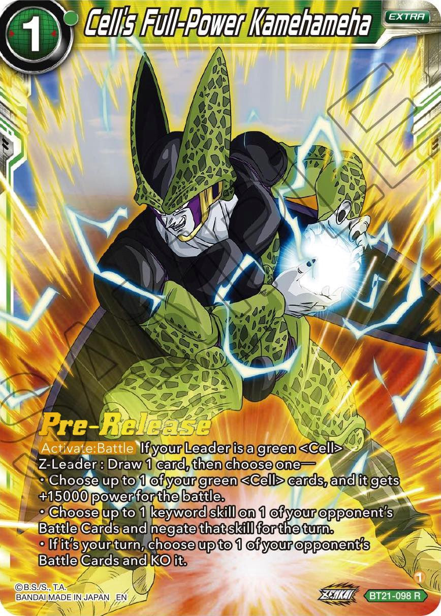 Cell's Full-Power Kamehameha (BT21-098) [Wild Resurgence Pre-Release Cards] | North Valley Games