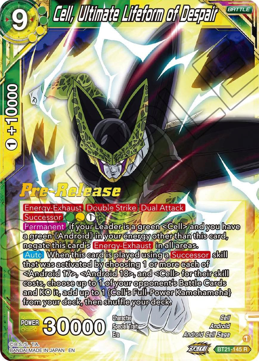 Cell, Ultimate Lifeform of Despair (BT21-145) [Wild Resurgence Pre-Release Cards] | North Valley Games