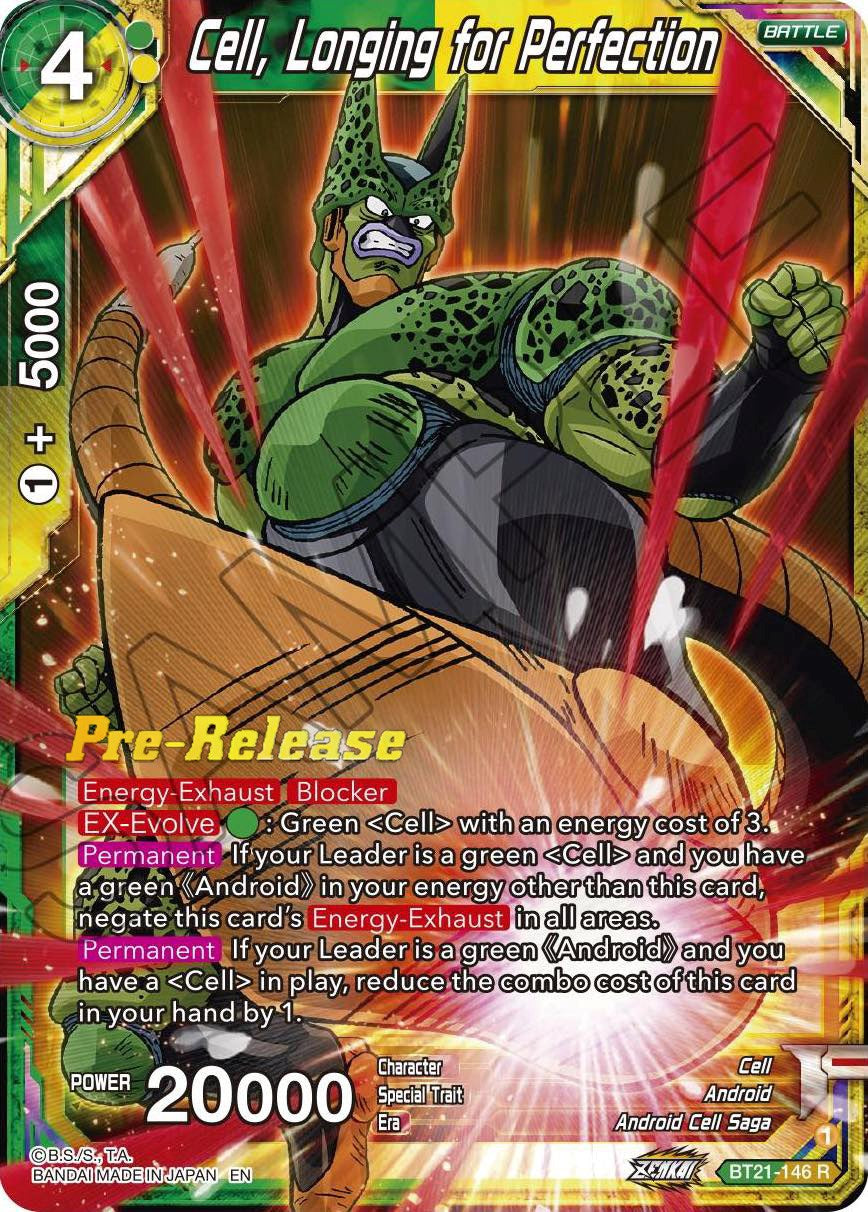 Cell, Longing for Perfection (BT21-146) [Wild Resurgence Pre-Release Cards] | North Valley Games