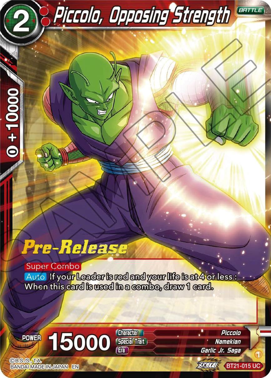 Piccolo, Opposing Strength (BT21-015) [Wild Resurgence Pre-Release Cards] | North Valley Games