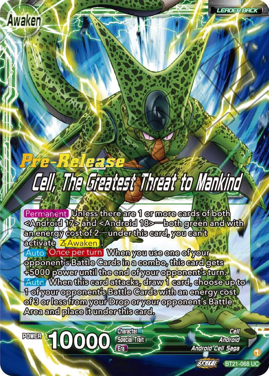 Cell // Cell, The Greatest Threat to Mankind (BT21-068) [Wild Resurgence Pre-Release Cards] | North Valley Games