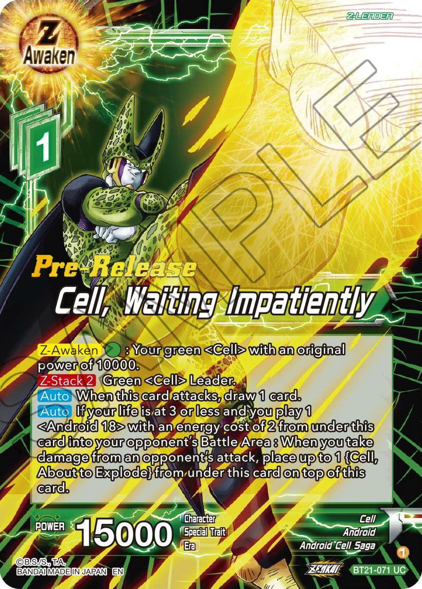 Cell, Waiting Impatiently (BT21-071) [Wild Resurgence Pre-Release Cards] | North Valley Games