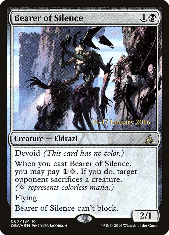 Bearer of Silence [Oath of the Gatewatch Prerelease Promos] | North Valley Games