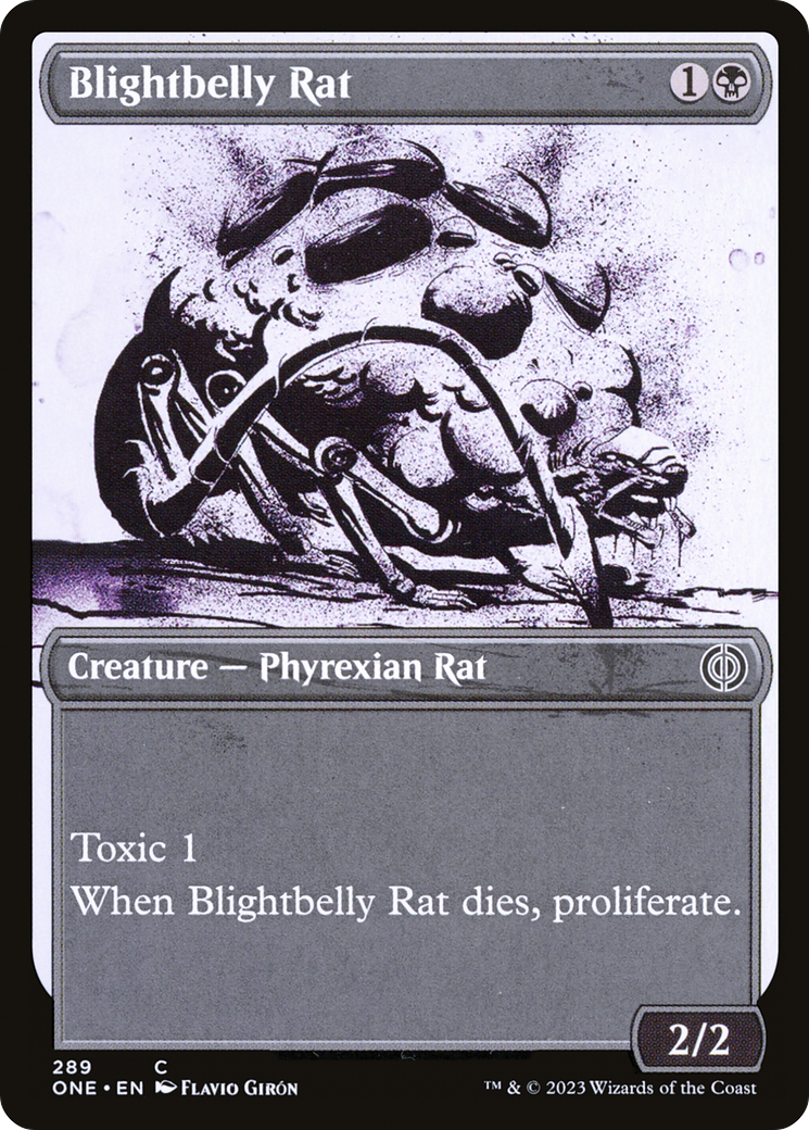 Blightbelly Rat (Showcase Ichor) [Phyrexia: All Will Be One] | North Valley Games