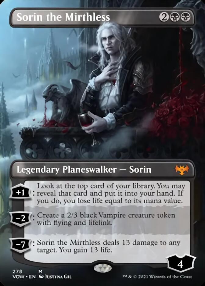 Sorin the Mirthless (Borderless) [Innistrad: Crimson Vow] | North Valley Games
