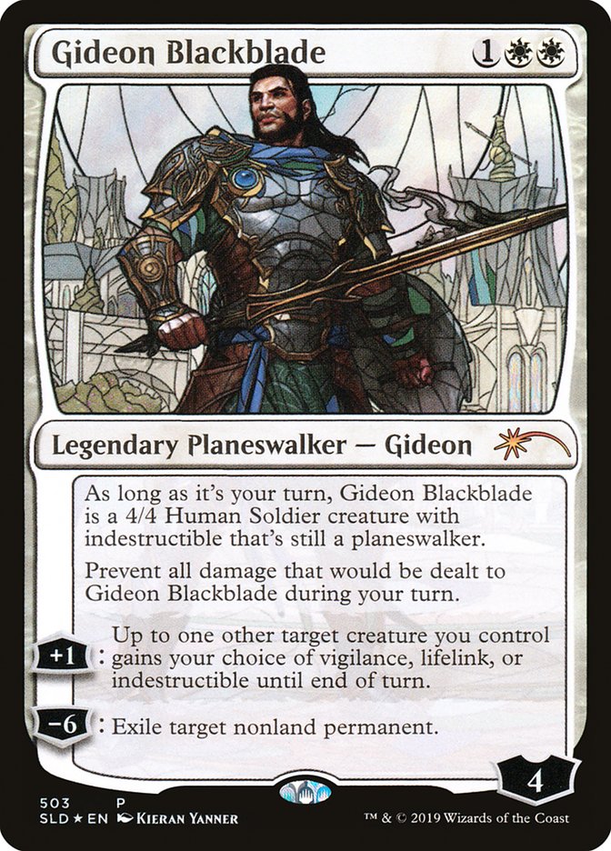 Gideon Blackblade (Stained Glass) [Secret Lair Drop Promos] | North Valley Games