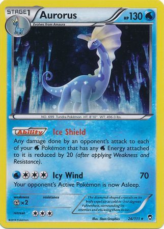 Aurorus (26/111) (Cosmos Holo) [XY: Furious Fists] | North Valley Games