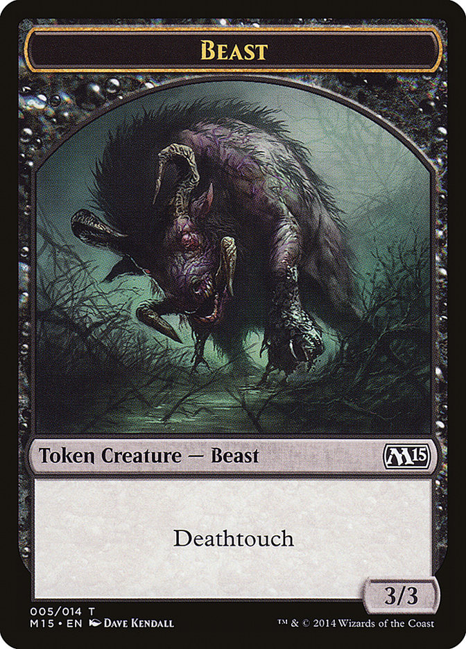 Beast Token (005/014) [Magic 2015 Tokens] | North Valley Games