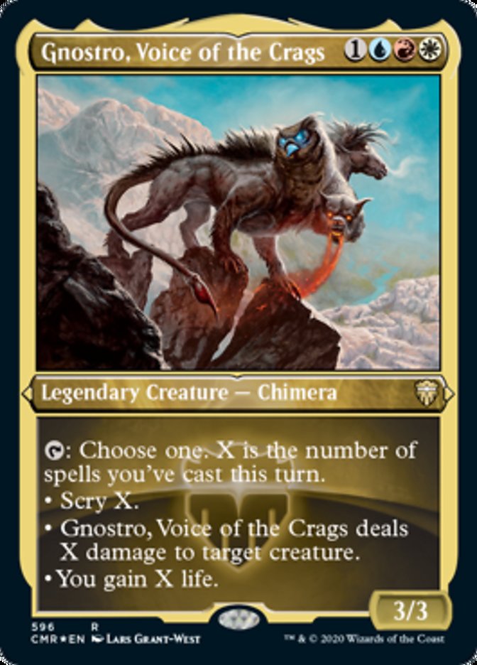 Gnostro, Voice of the Crags (Etched) [Commander Legends] | North Valley Games