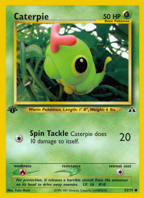 Caterpie (53/75) [Neo Discovery 1st Edition] | North Valley Games