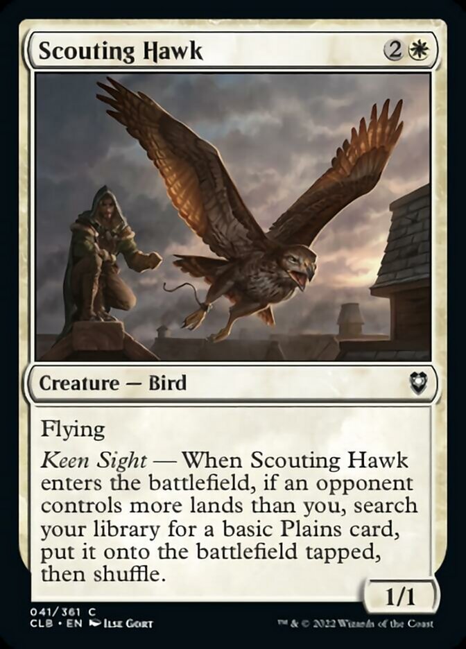 Scouting Hawk [Commander Legends: Battle for Baldur's Gate] | North Valley Games