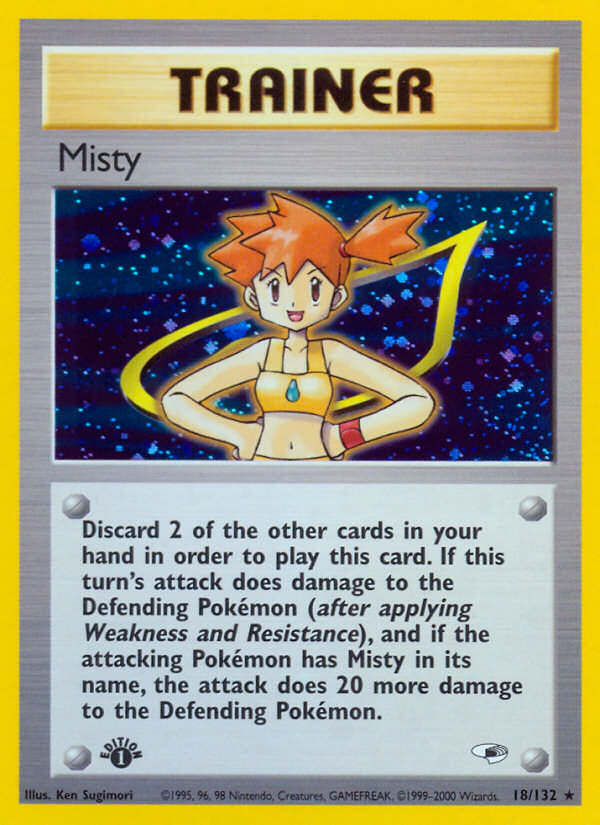 Misty (18/132) [Gym Heroes 1st Edition] | North Valley Games