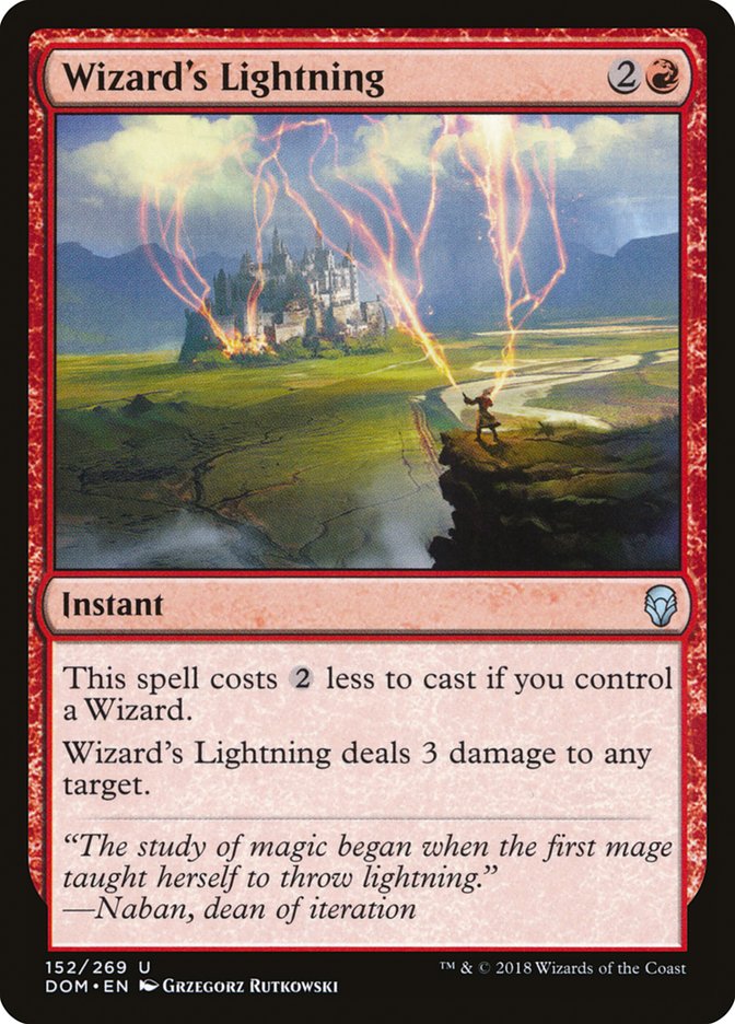 Wizard's Lightning [Dominaria] | North Valley Games