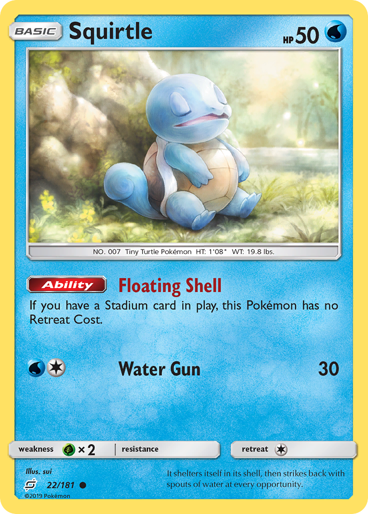 Squirtle (22/181) [Sun & Moon: Team Up] | North Valley Games