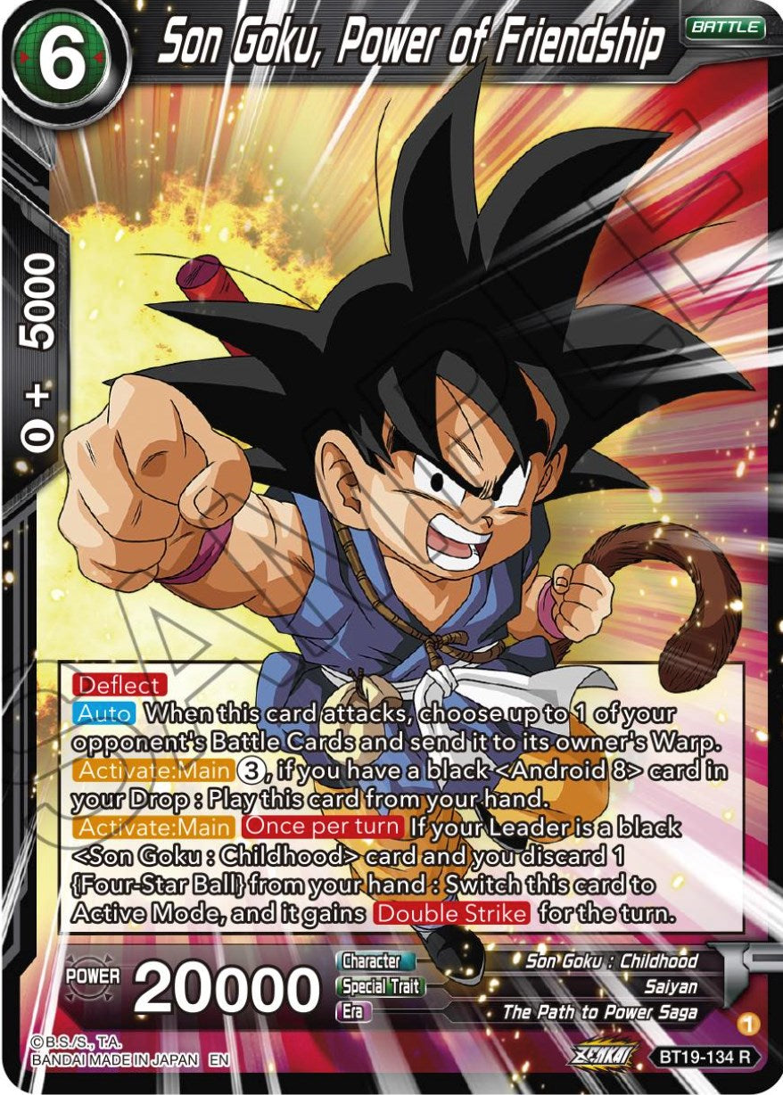 Son Goku, Power of Friendship (BT19-134) [Fighter's Ambition] | North Valley Games