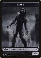 Ob Nixilis, Reignited Emblem // Zombie (010) Double-Sided Token [Commander 2019 Tokens] | North Valley Games