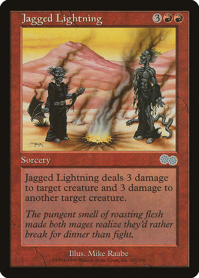 Jagged Lightning [Urza's Saga] | North Valley Games