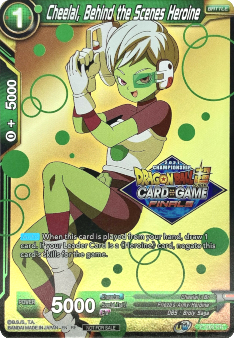 Cheelai, Behind the Scenes Heroine (2021 Tournament Pack Vault Set) (P-302) [Tournament Promotion Cards] | North Valley Games