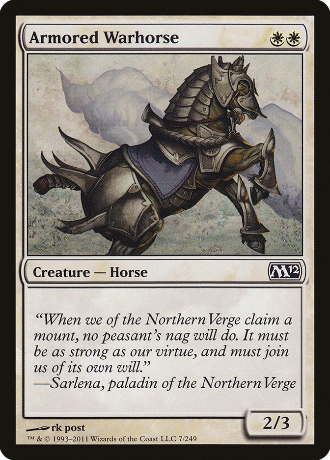 Armored Warhorse [Magic 2012] | North Valley Games