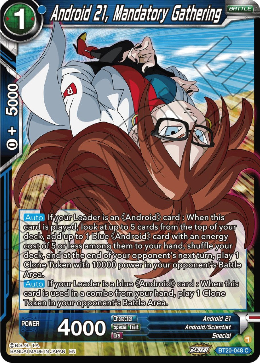 Android 21, Mandatory Gathering (BT20-048) [Power Absorbed] | North Valley Games