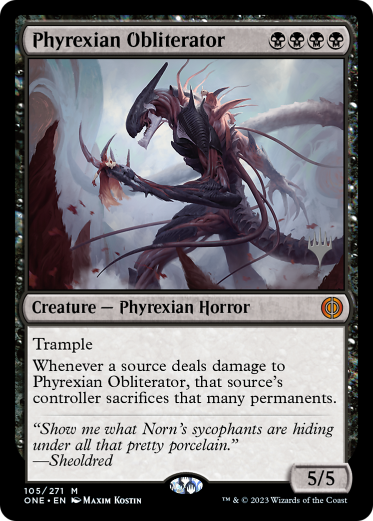 Phyrexian Obliterator (Promo Pack) [Phyrexia: All Will Be One Promos] | North Valley Games