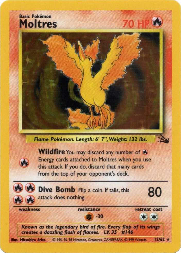 Moltres (12/62) [Fossil Unlimited] | North Valley Games