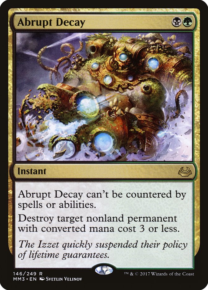 Abrupt Decay [Modern Masters 2017] | North Valley Games