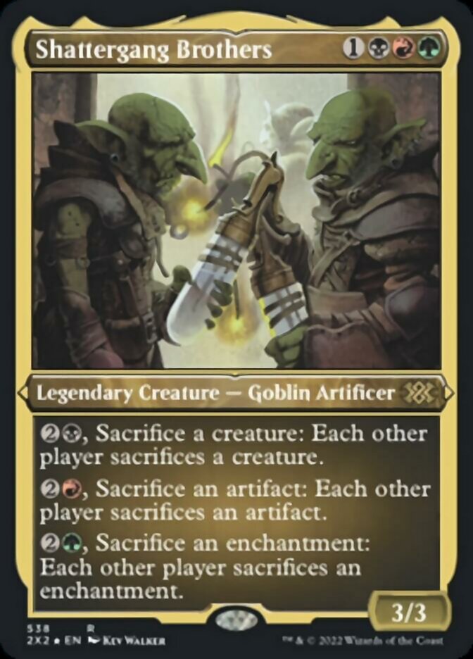 Shattergang Brothers (Foil Etched) [Double Masters 2022] | North Valley Games