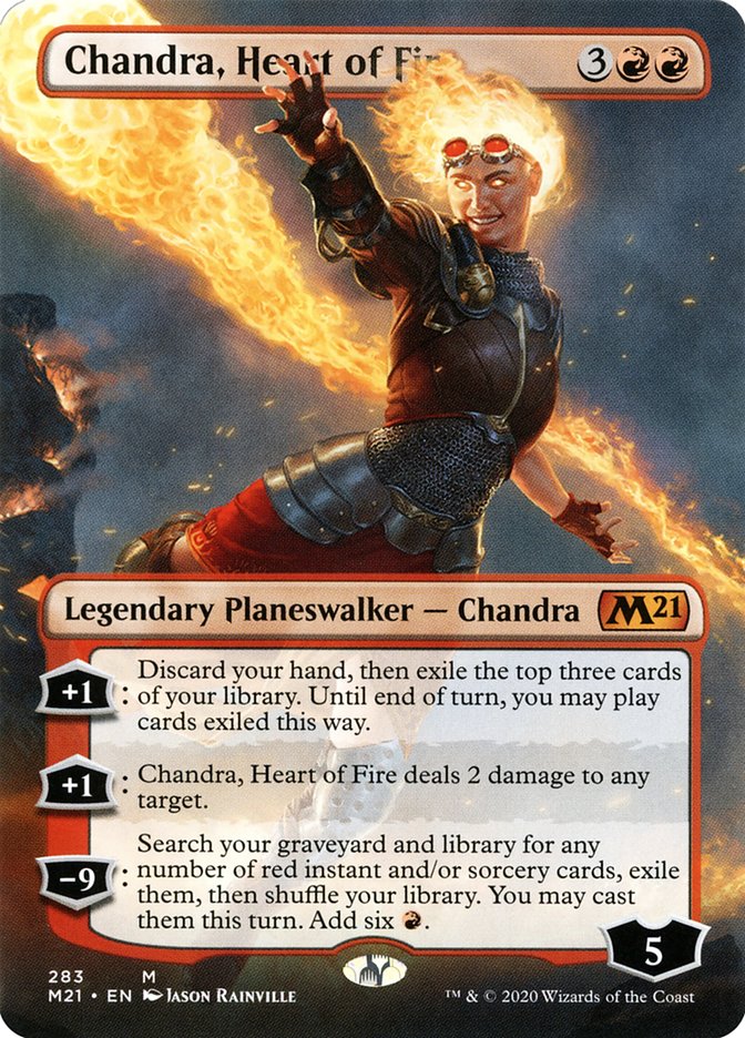 Chandra, Heart of Fire (Borderless) [Core Set 2021] | North Valley Games