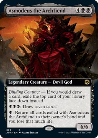 Asmodeus the Archfiend (Extended Art) [Dungeons & Dragons: Adventures in the Forgotten Realms] | North Valley Games