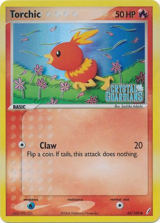 Torchic (65/100) (Stamped) [EX: Crystal Guardians] | North Valley Games