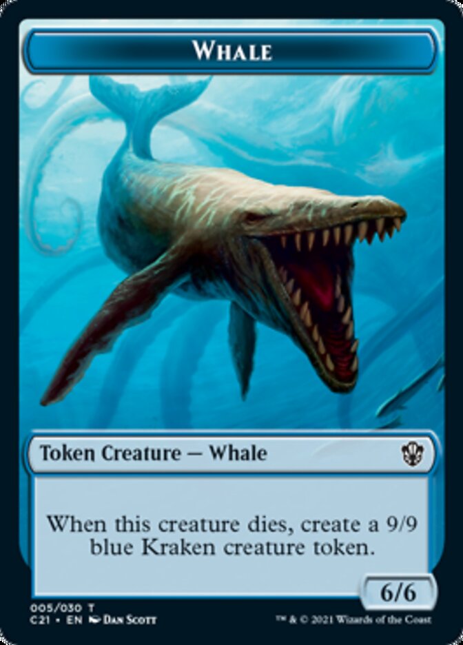 Beast (010) // Whale Double-Sided Token [Commander 2021 Tokens] | North Valley Games