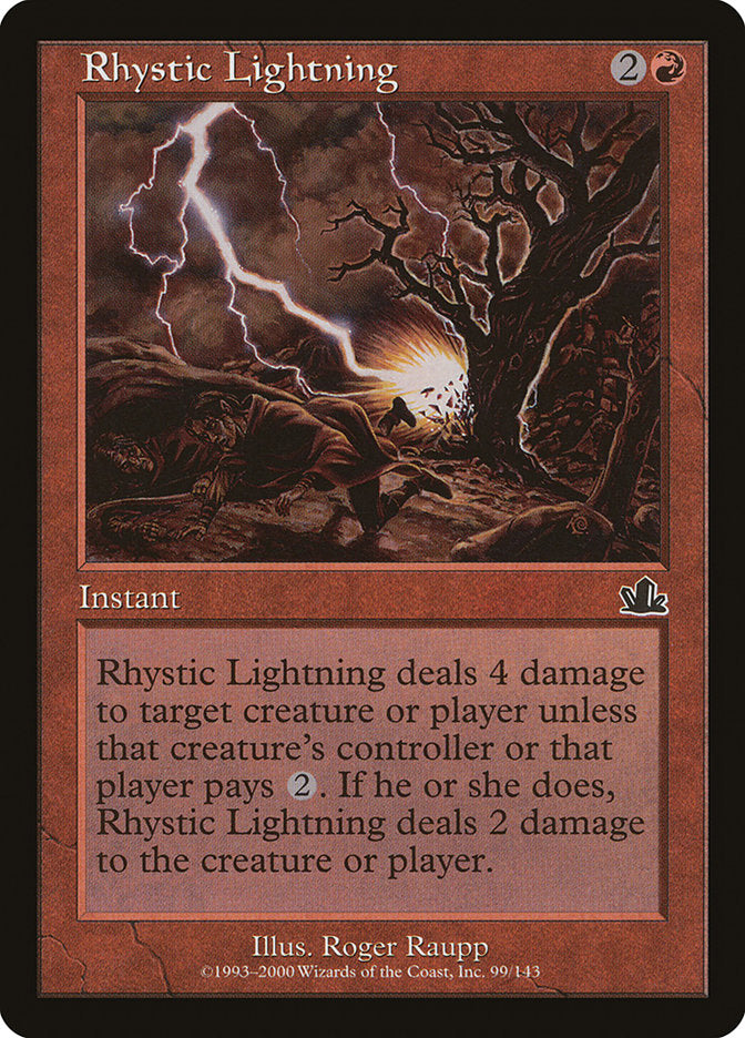 Rhystic Lightning [Prophecy] | North Valley Games