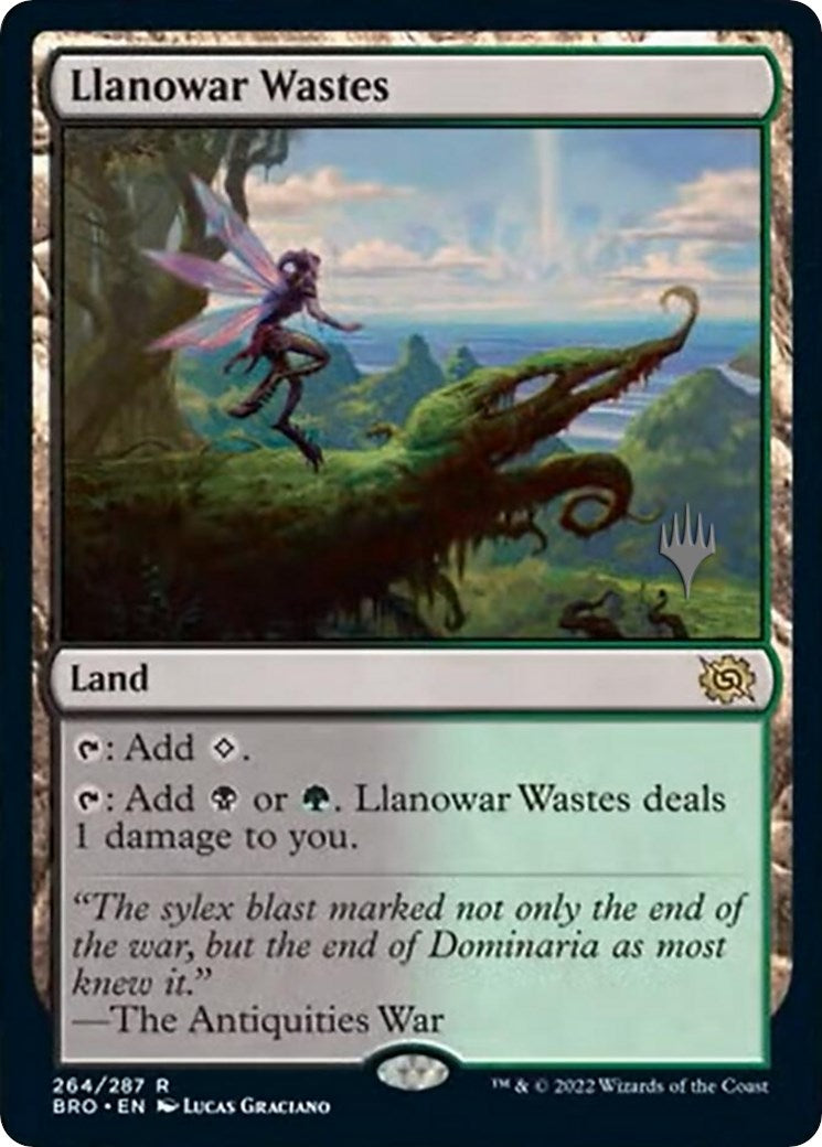 Llanowar Wastes (Promo Pack) [The Brothers' War Promos] | North Valley Games