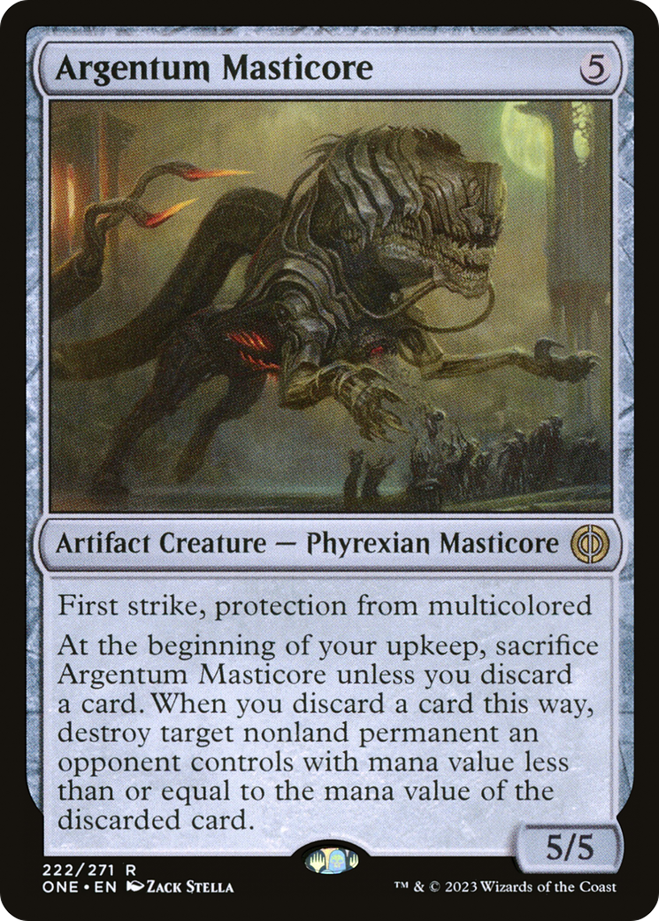 Argentum Masticore [Phyrexia: All Will Be One] | North Valley Games