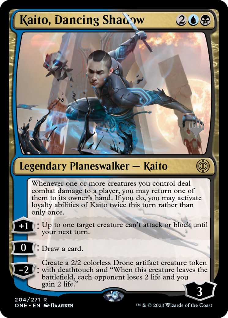 Kaito, Dancing Shadow (Promo Pack) [Phyrexia: All Will Be One Promos] | North Valley Games