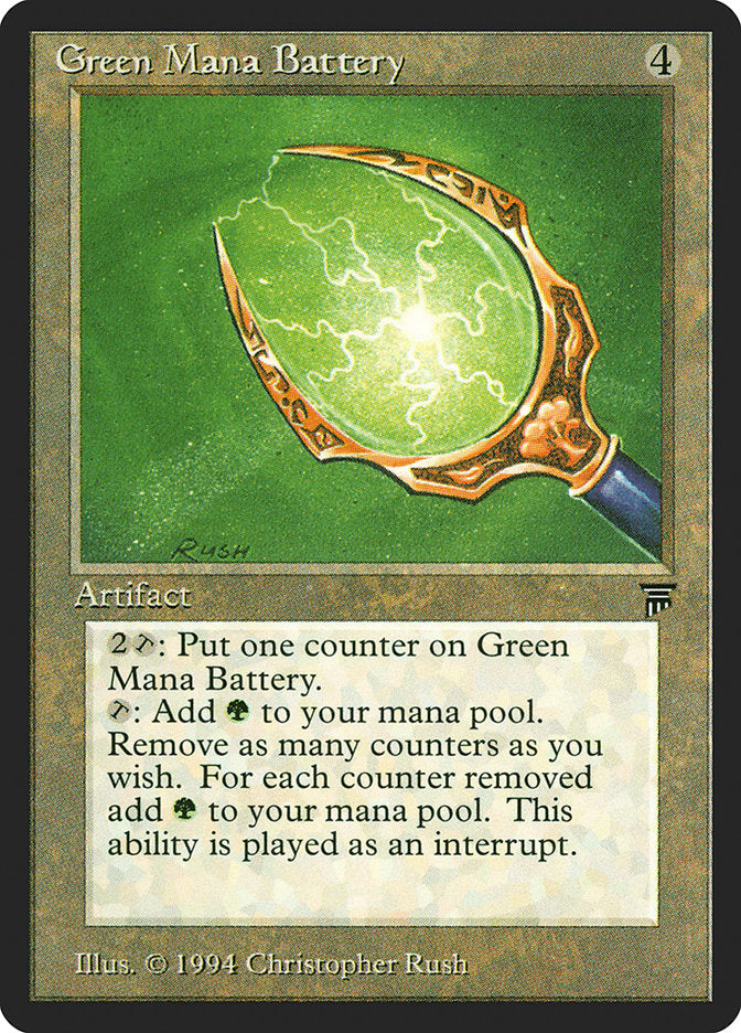 Green Mana Battery [Legends] | North Valley Games
